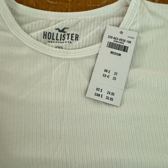 🆕 Hollister White Long Sleeve Bodysuit - Picture 2 of 2